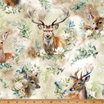 Hoffman California - Forest Fawn - Deer Wreath Portraits, Woodland