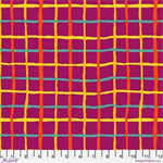 Free Spirit - Kaffe Fassett Collective Aug 2026 - Grid, Magenta