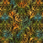 Studio E - Baskets Of Autumn Blessings - Damask Flourish, Brown