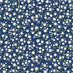 Benartex Traditions - Among the Wildflowers II - Paperwhites, Indigo
