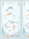 Wilmington Prints - Underwater Whimsy - 24^ Sea life Panel, Multi