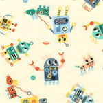 Robert Kaufman - Astrobots Flannel - Robots, Natural