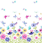 Susybee - Flutter The Butterfly - Double Border, White