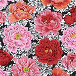 Free Spirit - Kaffe Fassett - Brocade Peony, Crimson