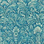 Blank Quilting - Alabaster Wings - Damask, Teal