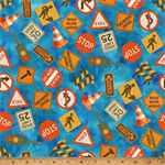 Hoffman California - Things That Go From A to Z - Road Signs, Blue