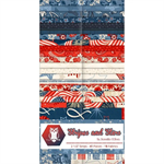 Lumin Fabrics - 2.5^ Strips - Stripes & Stars