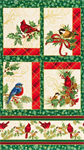 Robert Kaufman - Winter's Grandeur 8 - 24^ Bird Panel, Cream