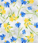 Wilmington Prints - Bloom True - Tossed Floral, Gray