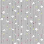 P & B Textiles - Dream Drifters - Dotty Striped Motifs, Silver