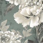 Quilting Treasures - Le Fleur - Large Floral, Green