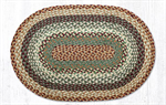 Braided Rug - Buttermilk/Cranberry, 27^ X 45^ (Oval)