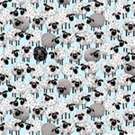 Susybee - Lewe the Ewe - Allover Sheep, Light Blue