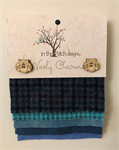 Wooly Charms - Blues - 5^ Squares