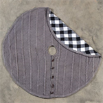 Tree Skirt - Reversible Charcoal Grey Knit 50^