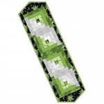 Maywood Studio - Pods - Log Cabin Table Runner, Greenery 13^ X 45^