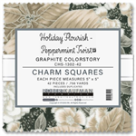 Robert Kaufman - 5^ Charm Squares - Holiday Flourish-Peppermint Twist