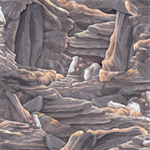 Quilting Treasures - Sundance - Canyons, Gray