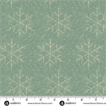 Andover Fabrics - Jingle Bell - Snowfall, Vintage Blue