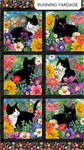 Northcott - Hide and Seek - 24^ Block Panel, Black