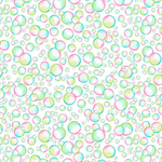Quilting Treasures - Little Ones - Bubbles, White