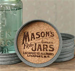 Coaster - Lid w/Mason Jar Logo