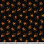 Marcus Fabrics - Midnight Cheddar - Leaf Peeping, Black