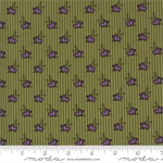 Moda - Mill Creek Garden - Wallpaper Stripe Flowers, Green