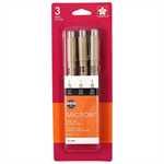 Pigma Micron Pen Set - 3 Sizes, Black