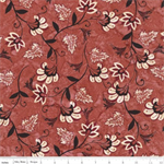 Riley Blake - Batiks: Verdant Muse - Flowering Vines, Red Fox