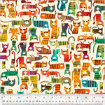 Windham Fabrics - Fur-ever Friends - Cat House, Ivory