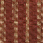 Dunroven House - Homespun Ticking - Provenal - Stripe, Red/Tan