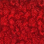 Hoffman California - Bali Batik 2026-2 - Leafy, Scarlet