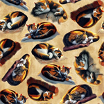 Blank Quilting - Homestead Heritage - Cats, Ivory