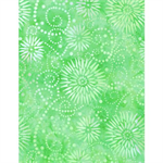 Wilmington Prints - 108^ Essentials - Flower Burst, Lime Green