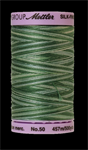 Mettler Thread - Silk Finish Variegated Cotton - 500 yd. - 50 Wt; Spruce Pines