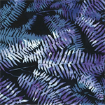 Hoffman California - Bali Batik - Fern, Black/Grape