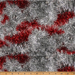 Hoffman California - Frosted Holidays - Red Tinsel, Silver