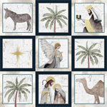 Blank Quilting - Silent Night - Small Blocks, Navy