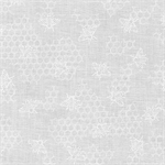 Robert Kaufman - Mini Madness - Bees, White on White