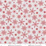 Henry Glass - Tailgate Traditions - Red Snowflakes, Gray