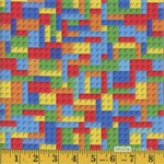 Mook Fabrics - Building Blocks - Spaced, Multi