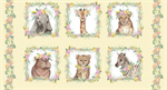 Studio E - All Big Things Start Small - 24^ Baby Animals Block Panel, Multi