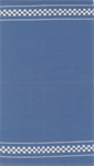 Moda - Rosie Toweling - 16^ Hemmed Edge - Woven Check, Blue