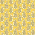 Camelot - Gray Matters - Paisley, Yellow