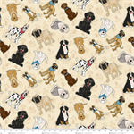 Henry Glass - Home Is Where The Dog Is II - Large Dogs, Cream