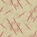 Marcus Fabrics - Chalk & Timber - Tic Tac Toe, Pink