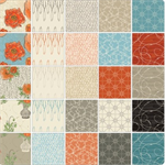 Benartex Project X - Modern Vintage: Treasured - 5^ x 5^ Squares, Multi