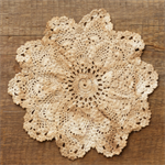 STAR DOILY - HAND CROCHETED