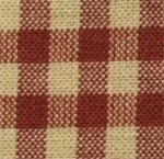 Dunroven House - Homespun - Checks & Plaids - Small Square Check, Red/Tea Dye